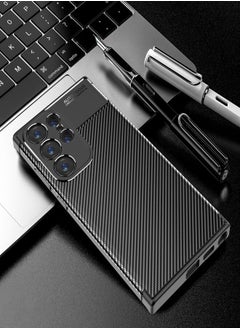 UNBLACK Shock-resistant silicone back case cover and camera protection, compatible with Samsung Galaxy S25 Ultra (Black) 