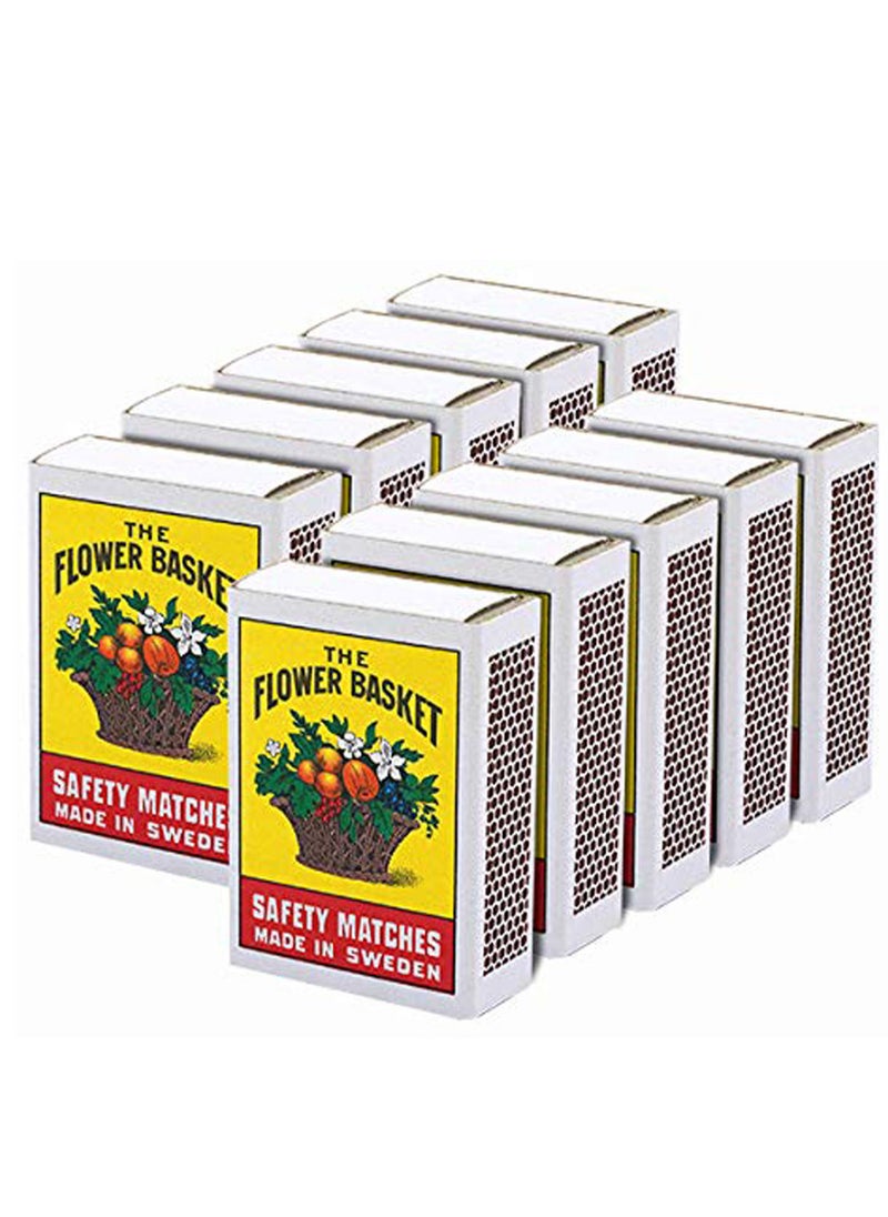 Generic Flower Basket Safety Match Boxes Small 1x10 Peices 