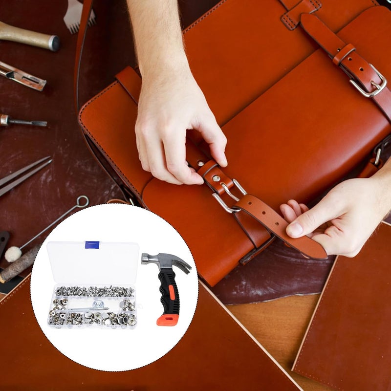 KALLORY 150pcs Stainless Steel Snap Fastener Kit for Sewing and Boat Canvas, Sturdy Snap Buttons and Steel Screws Set for Clothing and Craft Repairs - Image 4