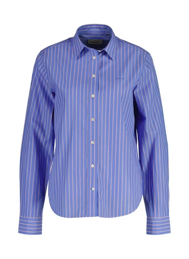 غانت Gant Regular Fit Striped Poplin Shirt