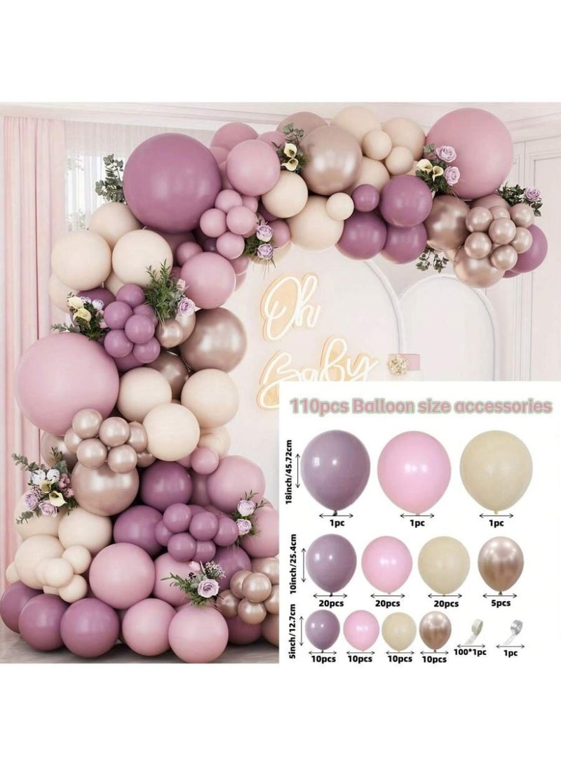 Elegant “Oh Baby” Balloon Arch for Baby Shower – Soft Pink, Blush & Beige Balloon Garland with Floral Accents – Luxury Baby Celebration Backdrop - Image 2