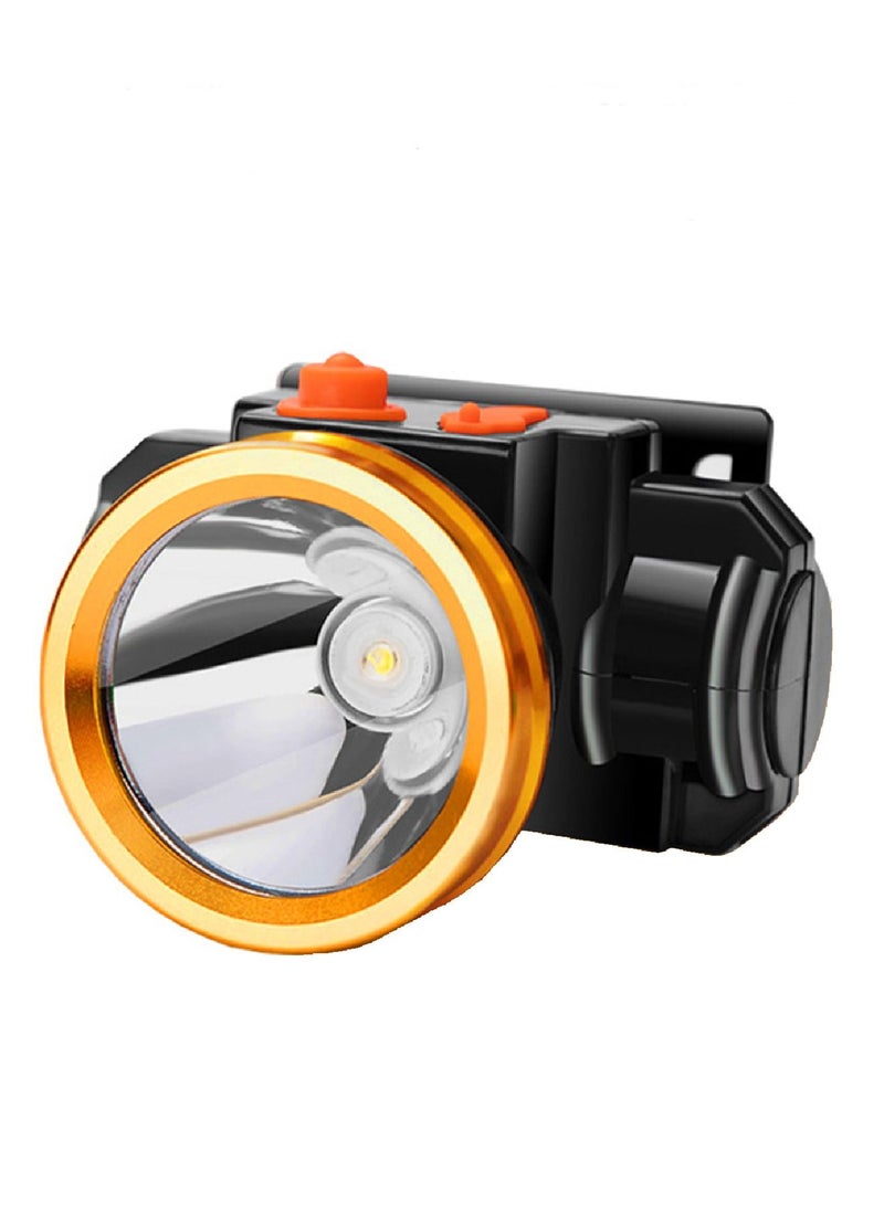 مايكروبلس مصباح رأس LED قابل لإعادة الشحن  USB مع بطارية مدمجة - Image 1