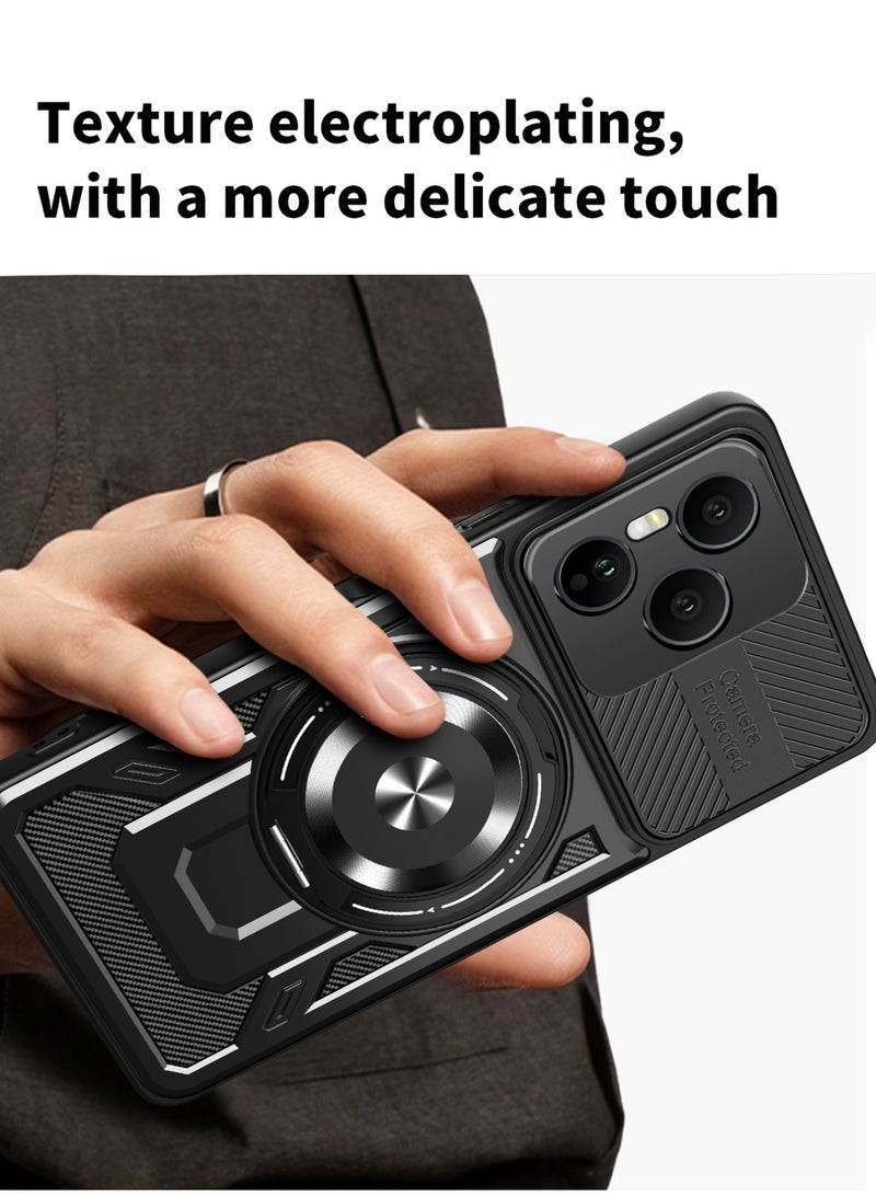 Case Cover Shock Resistant Protect Camera TPU + PC Compatible with Honor 400 Pro (Black) - Image 5