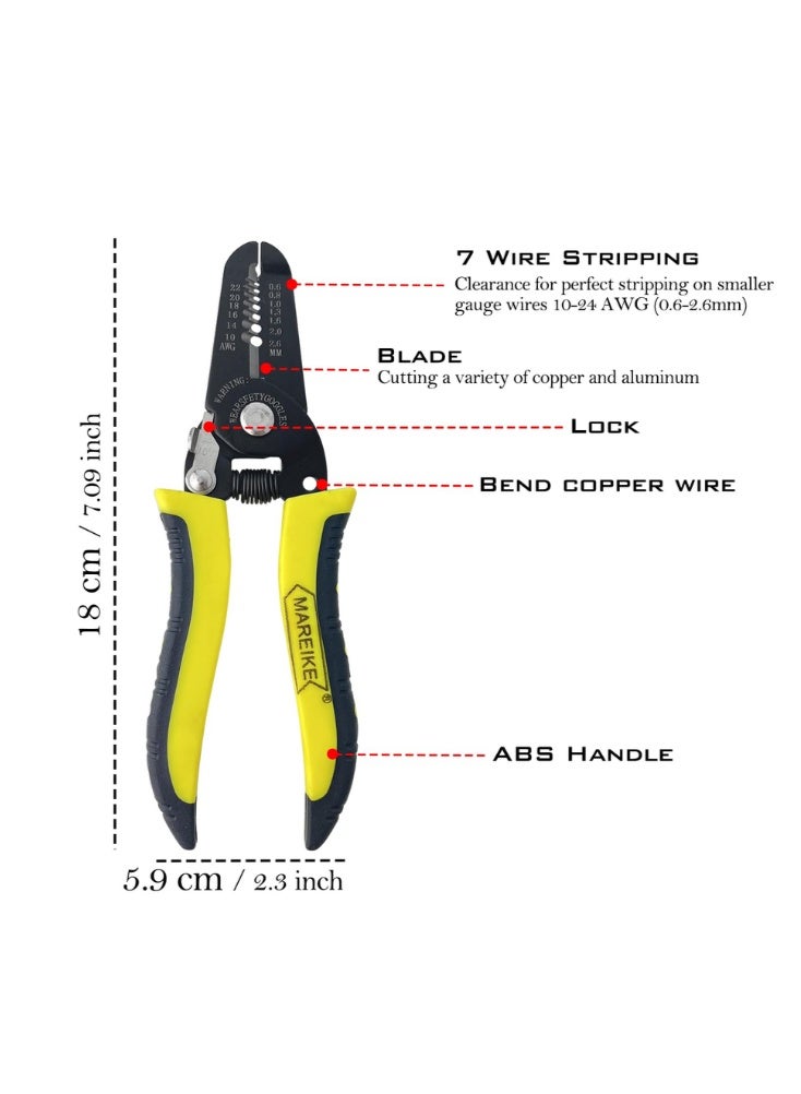 Heavy Duty Wire Stripper Cutter – Multipurpose Electrical Cable Stripping Tool - Image 3