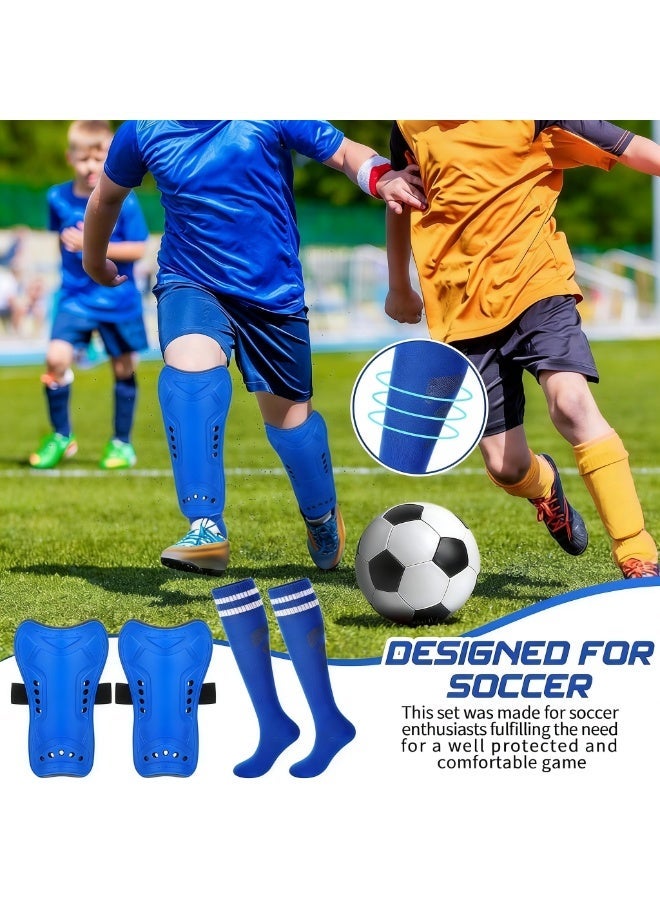 COYO Soccer Shin Guards and Socks for Toddler Kids Youth, Lightweight Soccer Shin Pads Protective Defender Gear for 10-15 Years Old Children Teen Boys Girls Sports Game - Image 5