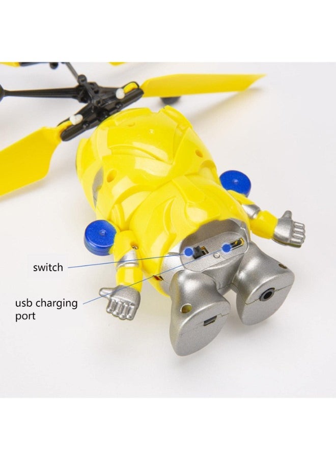 حديقة الألعاب - لعبة الكرة الطائرة مع الحث بالأشعة تحت الحمراء - RC Robot Mini Drone مع أضواء LED مدمجة - لعبة متينة داخلية وخارجية لترفيه الأطفال - Image 1