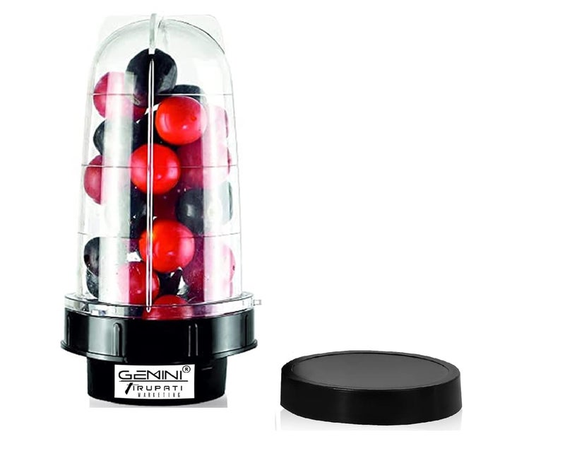 Gemini Super Bullet Jar for Mixer Grinder Large Set of 1 530 ML ABS Transparent Plastic Mixer Juicer Jar 550 ml - Image 1