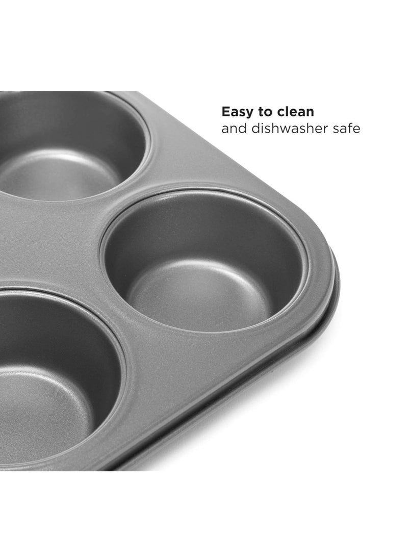 Ecolution Ecolution Non-Stick Toaster Oven Bakeware Set 4-Piece, Carbon Steel, Easy to Clean and Perfect for Single Servings, Gray  - Image 4