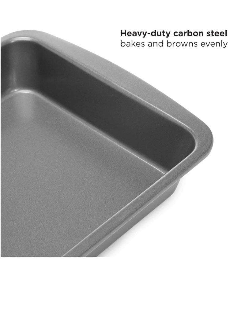 Ecolution Ecolution Non-Stick Toaster Oven Bakeware Set 4-Piece, Carbon Steel, Easy to Clean and Perfect for Single Servings, Gray  - Image 5
