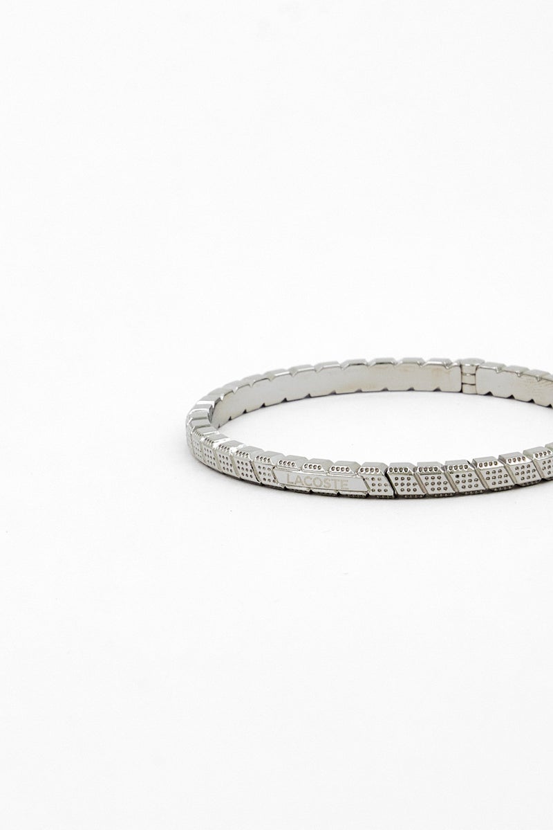 LACOSTE Women Stainless Steel Fashionable Bangle, Silver  - Image 3