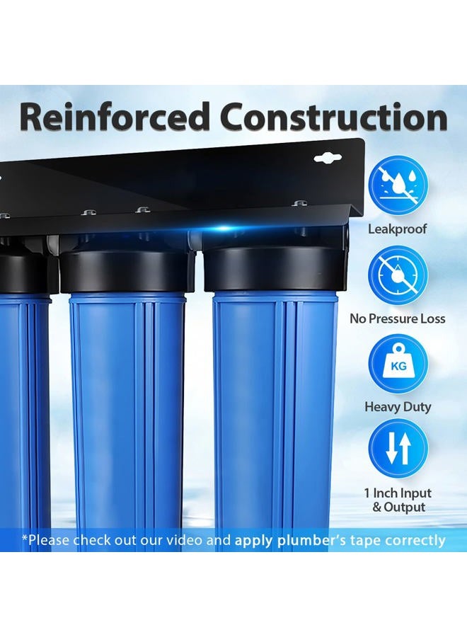 iSpring Whole House Water Filter System w/Sediment, KDF, and Carbon Water Filters, 3-Stage Whole House Water Filtration System, Heavy Metal Reducing, Model: WGB32B-KS - Image 2