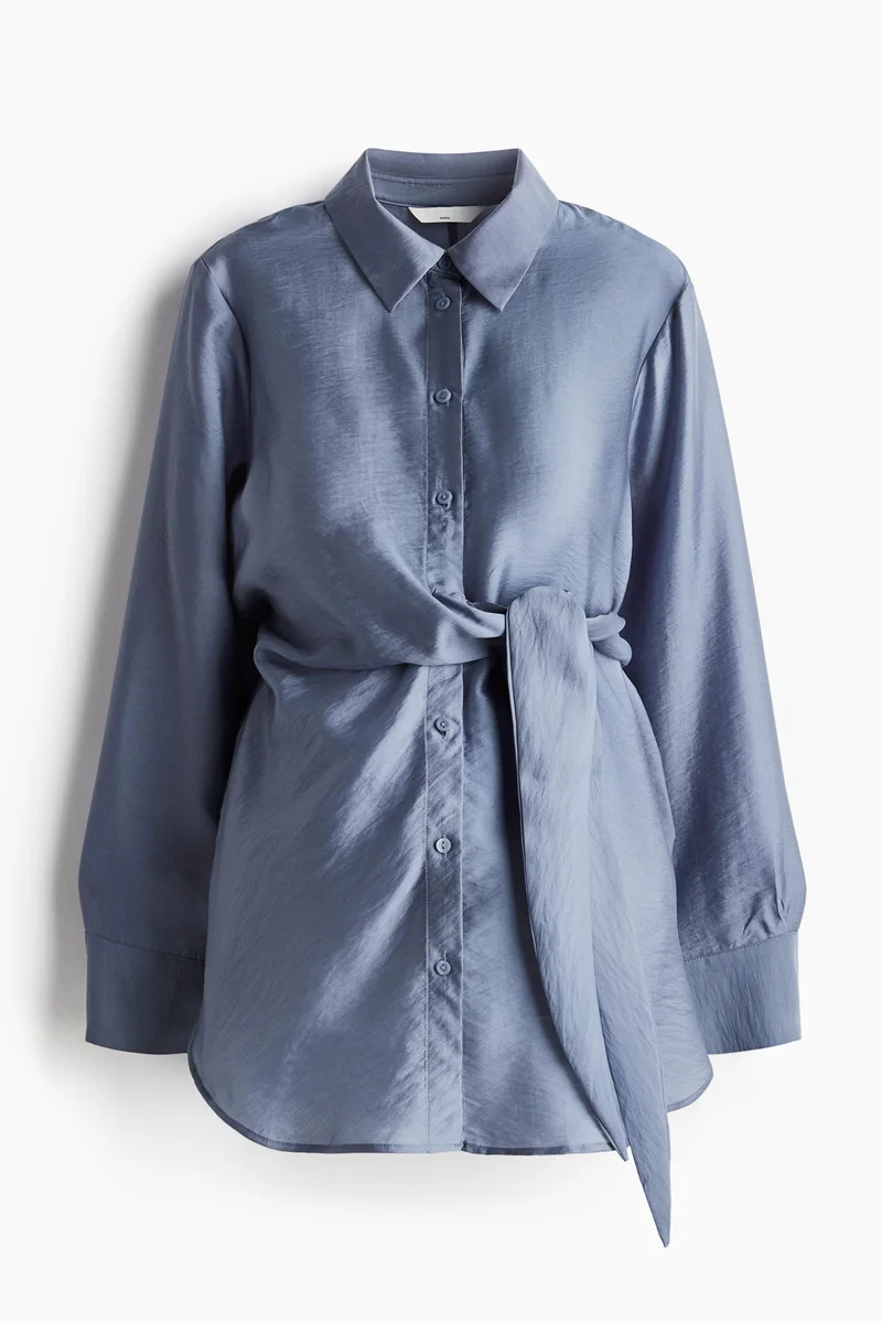 H&M MAMA Before &amp; After Tie-detail shirt