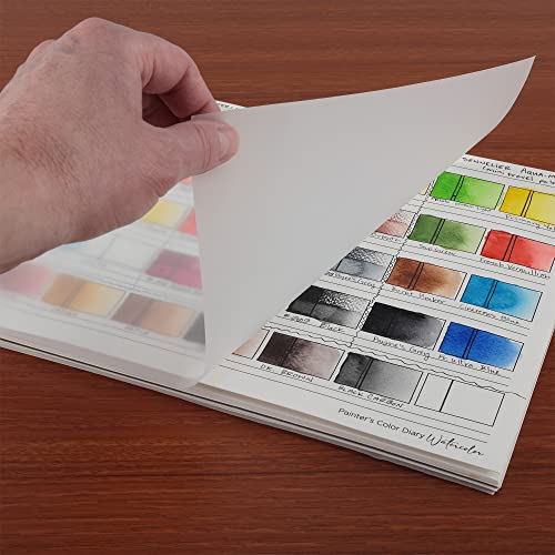 HG Art Concepts Painters Color Diary - 9x12, 140lb Spiral-Bound Acid-Free Color Swatch Book with 10 Pages for Watercolor & Mixed Media - Single - Image 4
