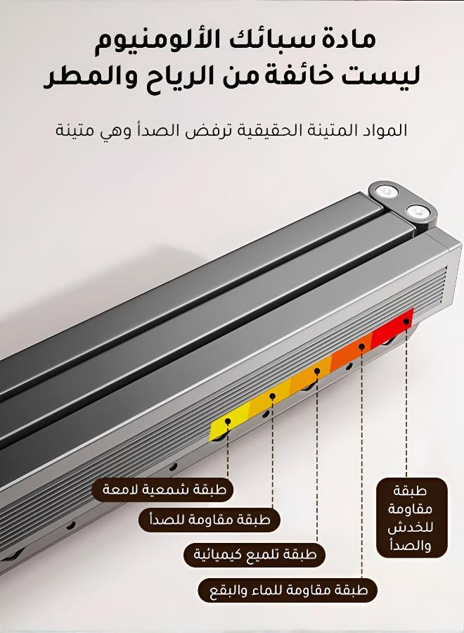 حامل ملابس تلسكوبي قابل للطي بثبات قوي - Image 2