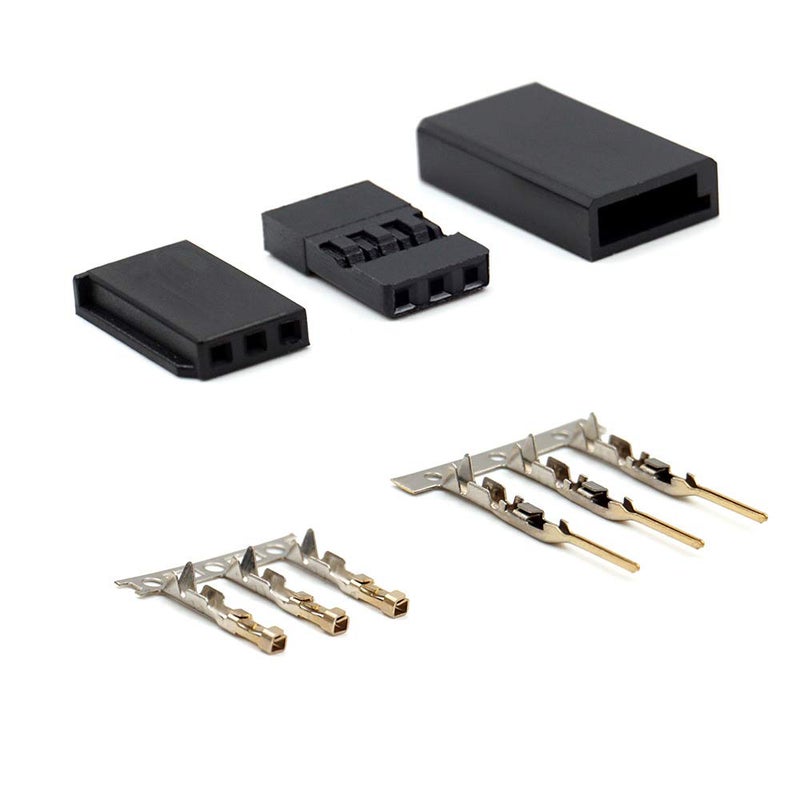 elechawk 30 Sets Servo Plug Male Female Connector Crimp Pin Kit Compatible Futaba for Hitec Spektrum RC - Image 2