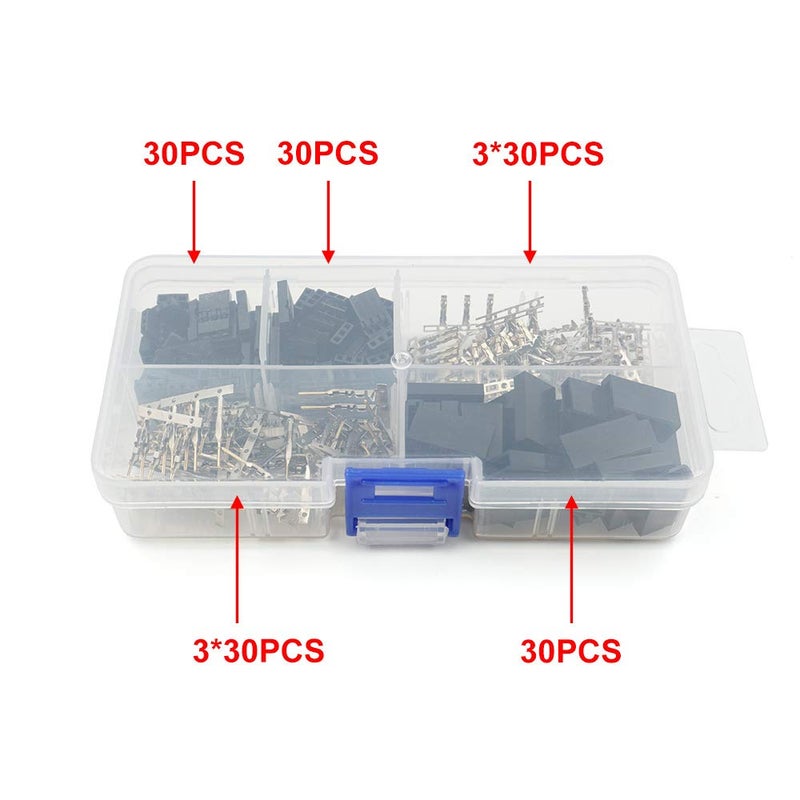 elechawk 30 Sets Servo Plug Male Female Connector Crimp Pin Kit Compatible Futaba for Hitec Spektrum RC - Image 3