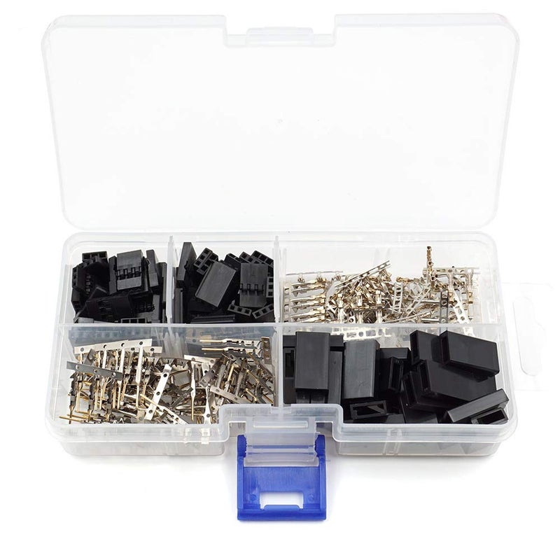 elechawk 30 Sets Servo Plug Male Female Connector Crimp Pin Kit Compatible Futaba for Hitec Spektrum RC - Image 1