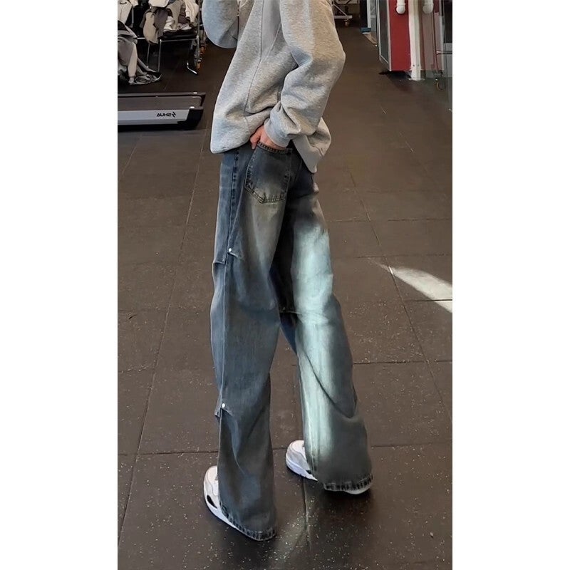 Unisex Classic Denim Jeans Loose Fit Daily Outdoor Wear - Image 5
