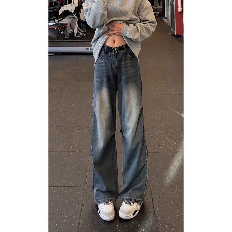 Unisex Classic Denim Jeans Loose Fit Daily Outdoor Wear - Image 3