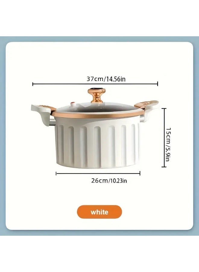 كيلا وعاء طبخ من المينا، وعاء حساء ذو مقبضين وسعة كبيرة، وعاء منزلي متعدد الوظائف غير لاصق، مناسب للتجمعات الكبيرة مثل عيد العمال وعيد الميلاد وغيرها من الاحتفالات. - Image 3