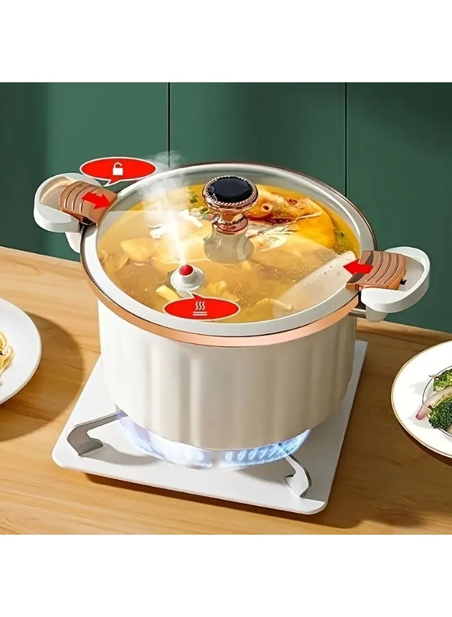 كيلا وعاء طبخ من المينا، وعاء حساء ذو مقبضين وسعة كبيرة، وعاء منزلي متعدد الوظائف غير لاصق، مناسب للتجمعات الكبيرة مثل عيد العمال وعيد الميلاد وغيرها من الاحتفالات. - Image 5