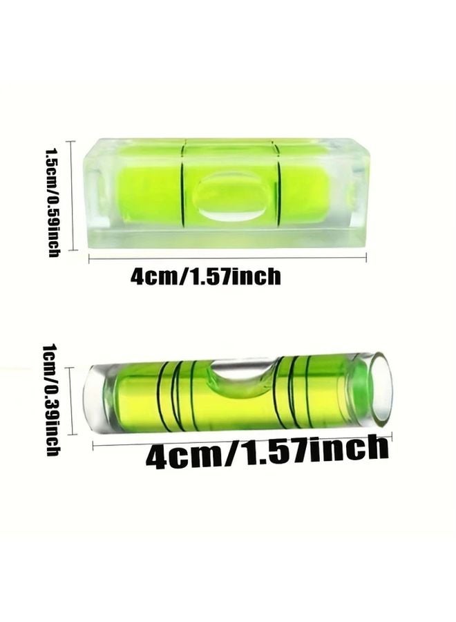 8 Pcs Round Acrylic Level Bubbles High Precision Spirit Vials For Surveying DIY - Image 3