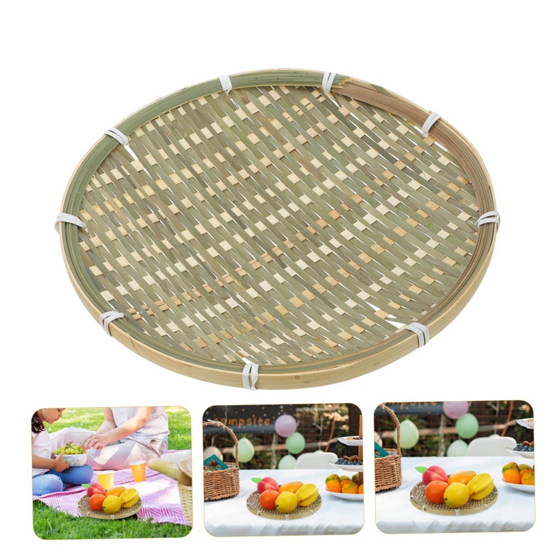 Natural Woven Seagrass Basket For Fruits Snacks Vegetables Storage Home Kitchen Decor - Image 4