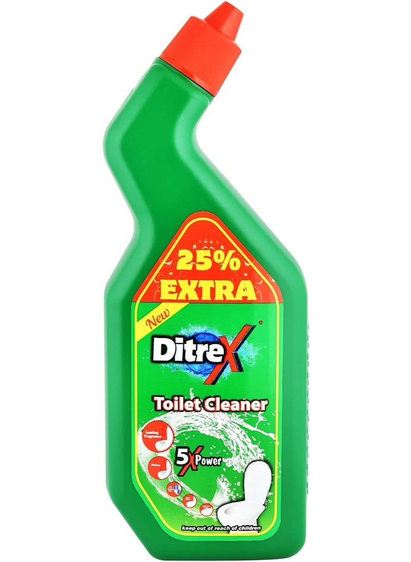 DITREX 750ml Toilet Cleaner Pine Powerful Limescale & Germ Removal Bathroom Cleaner