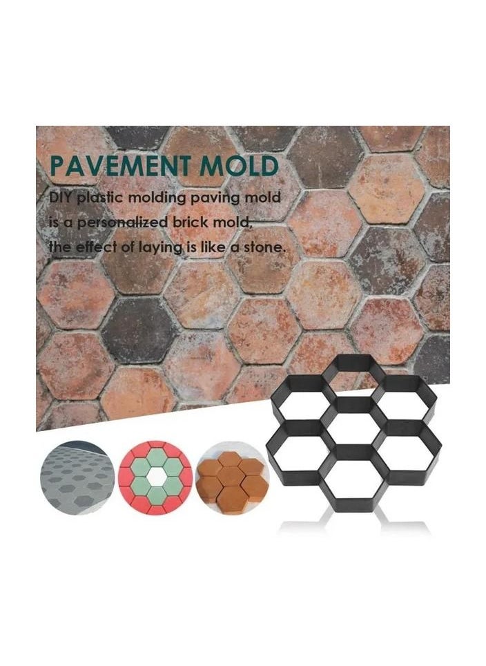 Generic 1-Piece DIY Path Maker Mould,Walk Pavement Maker Mould,Reusable Concrete Paving Mold,Durable Garden Lawn Floor Paving Mold  - Image 1