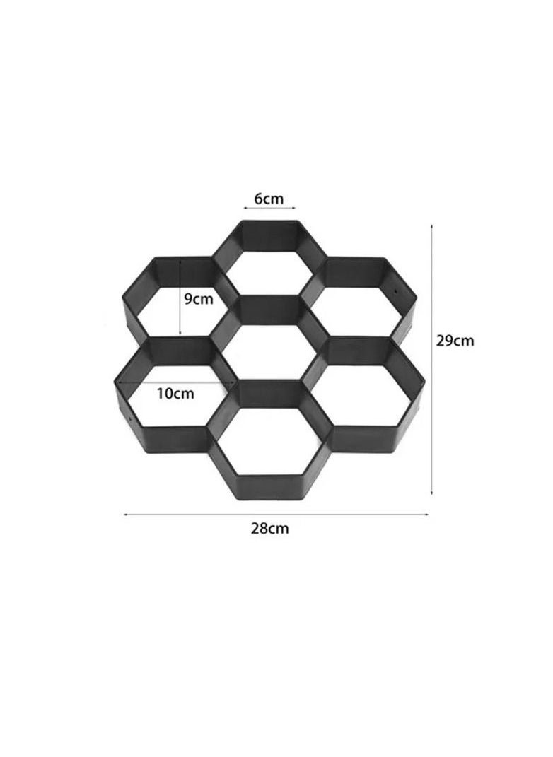 Generic 1-Piece DIY Path Maker Mould,Walk Pavement Maker Mould,Reusable Concrete Paving Mold,Durable Garden Lawn Floor Paving Mold  - Image 2