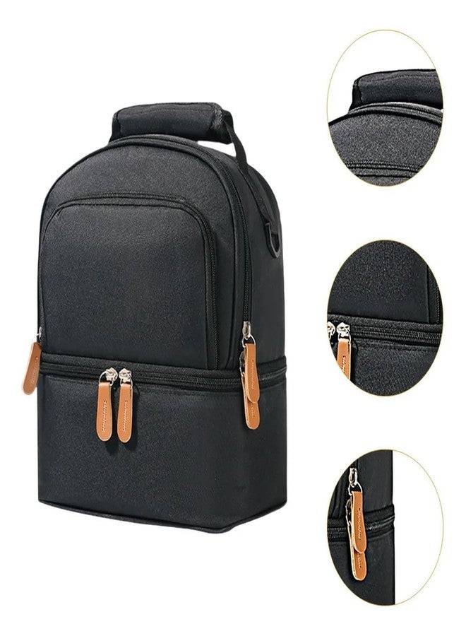 Mancro Breastmilk Cooler Bag with Ice Pack, Fits 6 Insulated Baby Bottles Up to 9 Ounce, Breast Milk Cooler for Nursing Mom (B + Zips Ice) - Image 4