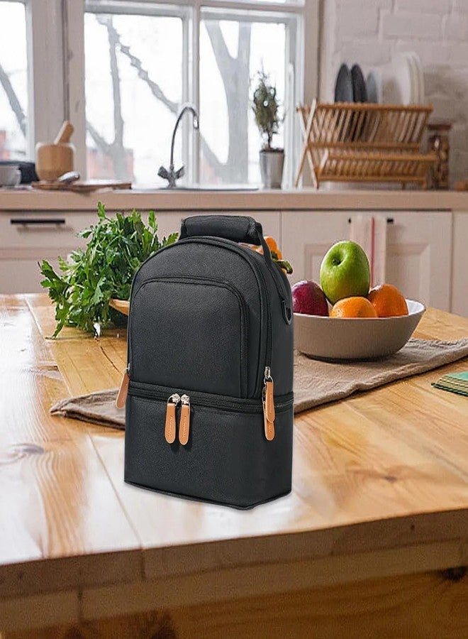 Mancro Breastmilk Cooler Bag with Ice Pack, Fits 6 Insulated Baby Bottles Up to 9 Ounce, Breast Milk Cooler for Nursing Mom (B + Zips Ice) - Image 2