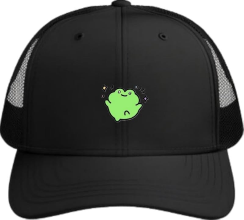 Frog Plain unisex baseball cap Black 13