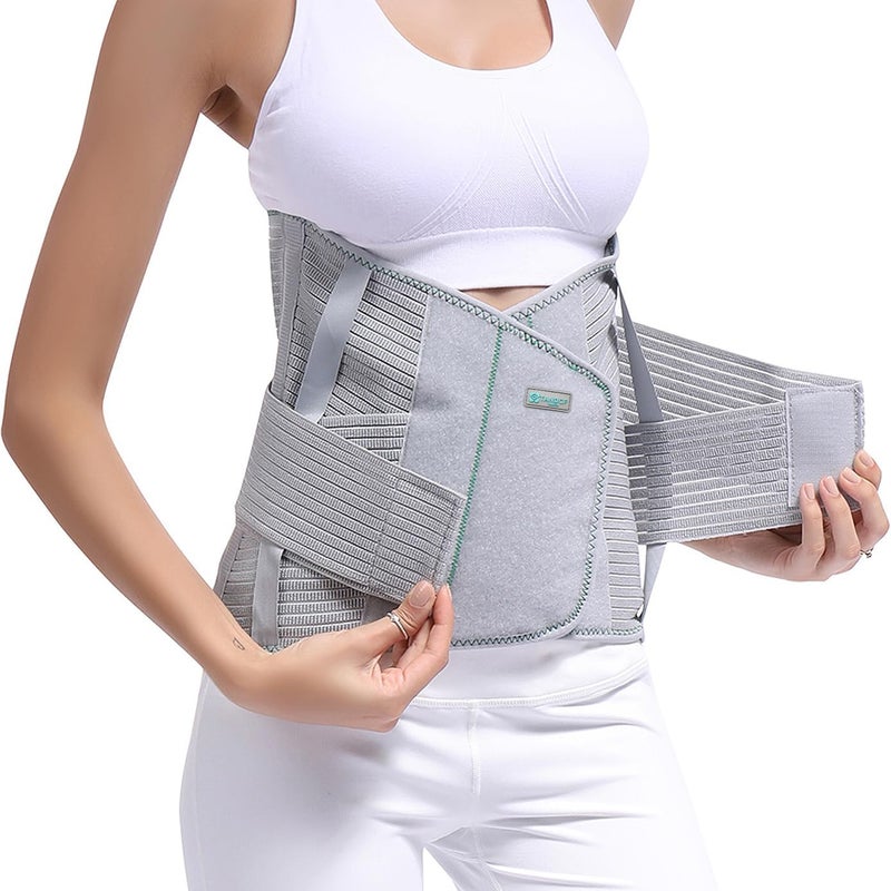 TANDCF Entire Back Brace, Lumbar Support Belt for Women & Men, Adjustable Waist Trainer Belt for Entire Back Pain Relief,Keeps Your Spine Straight and Safe (M) - Image 1