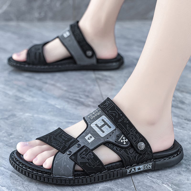 Sandals Men'S Summer Outfit Casual Lightweight Dual-Use Wading Driving Men'S Slippers Boys Beach Sandals Summer - Image 4