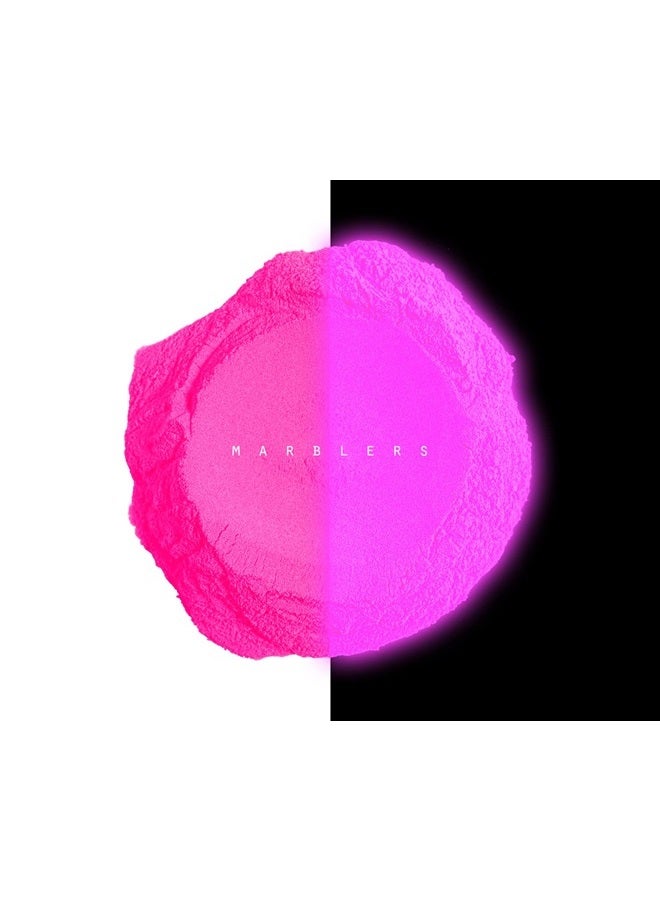 MARBLERS Cosmetic Grade Glow-in-The-Dark Powder [Glow Pink] 0.28oz (8g) | Pearlescent | Dye | Non-Toxic | Vegan | Cruelty-Free | Festival, Rave & Party Makeup | Eye, Hair, Nail Polish, Eyeshadow - Image 2