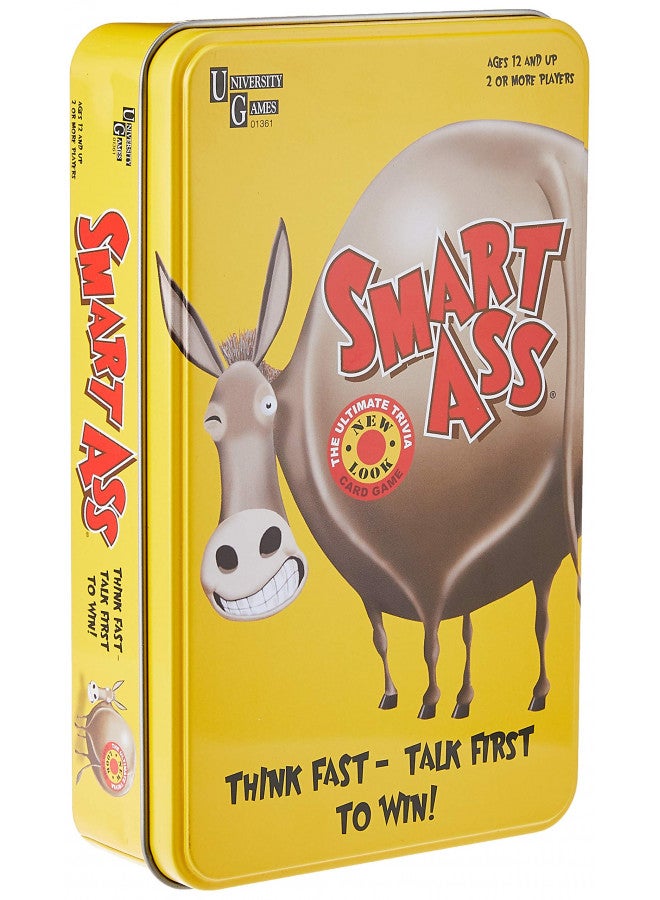 University Games Smart Ass Card Game Tin  - Image 1