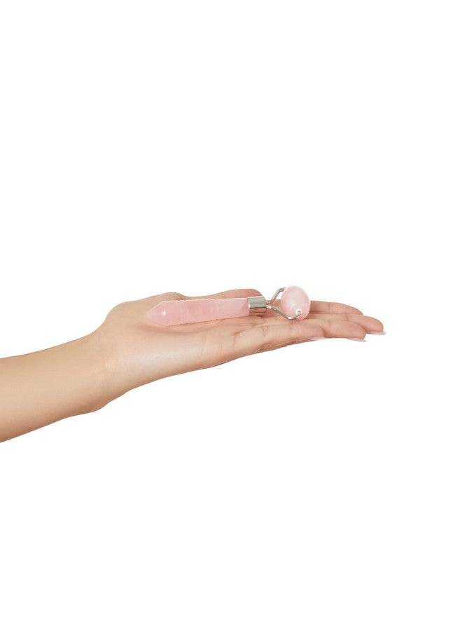 Plum Beauty Mini Rose Quartz Roller for Face - Improves Skin Tone and Blood Circulation - Skin Care Face Roller Reduces Under-Eye Puffiness and Dark Circles - Image 4