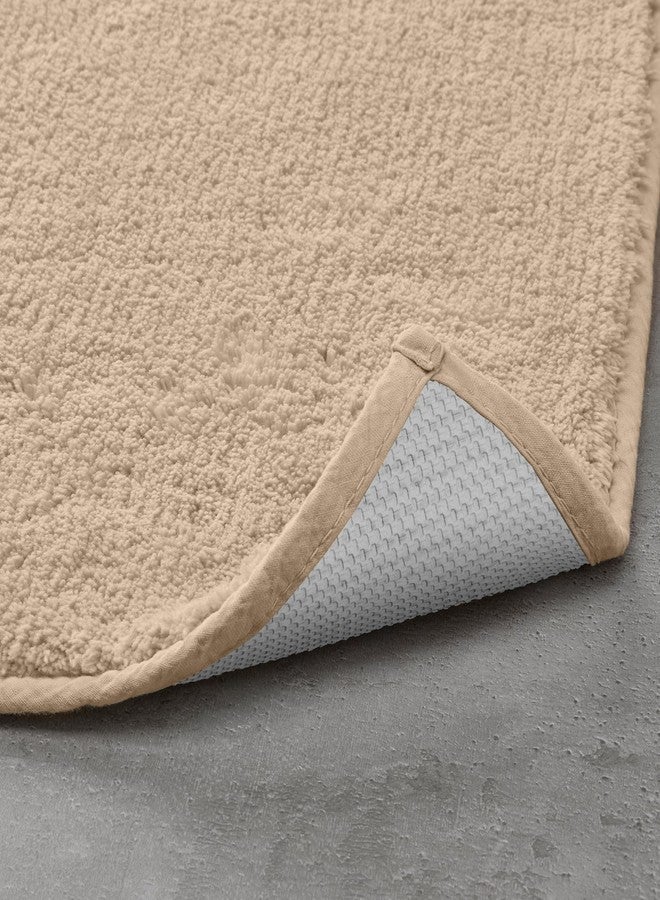 enera Microfibre Bath Mat | Soft & Absorbent 1880 GSM | Non-Slip Latex Backing | Quick Dry, Washable Multipurpose Floor Mat for Bathroom, Bedroom, Kitchen & Home (Stello 50 x 80 cm) (Taupe) - Image 4