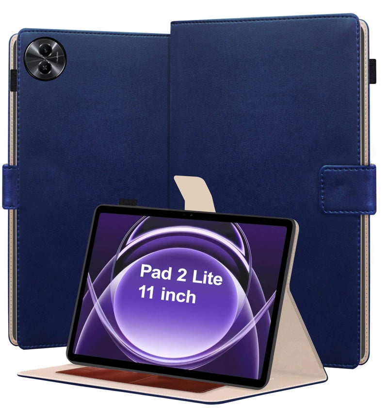 TGK Flip Cover for realme Pad 2 Lite 11 inch Tablet Case with Stylus Holder (Blue) - Image 1