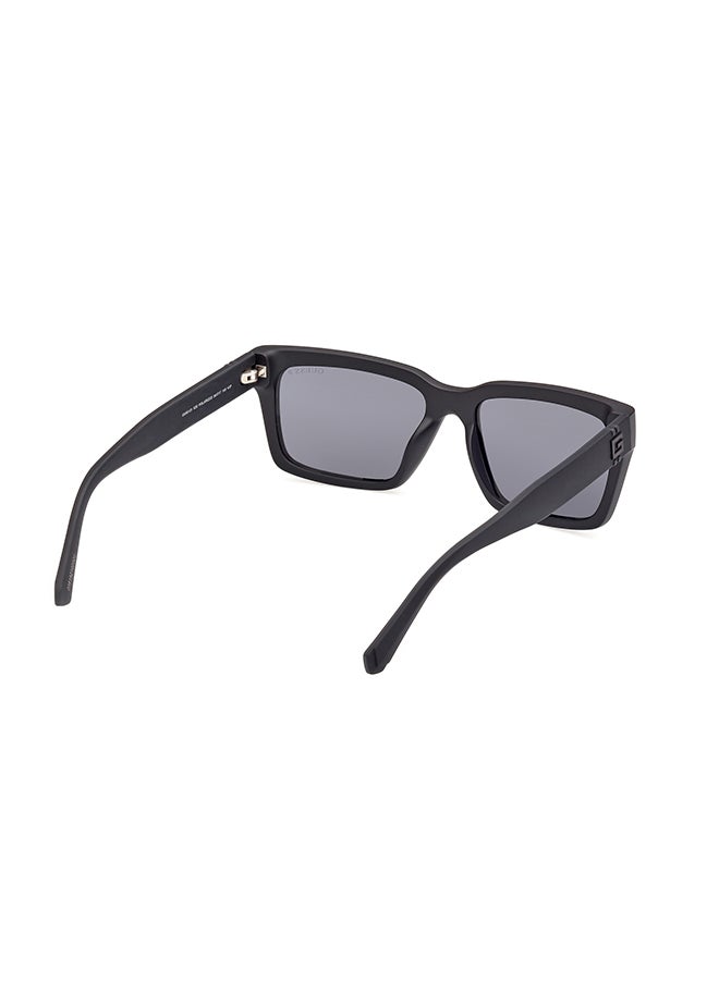 GUESS Men's Polarized Rectangular Sunglasses - GU0012102D56 - Lens Size: 56 Mm  - Image 5