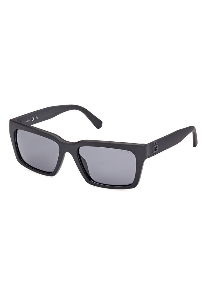 GUESS Men's Polarized Rectangular Sunglasses - GU0012102D56 - Lens Size: 56 Mm  - Image 1