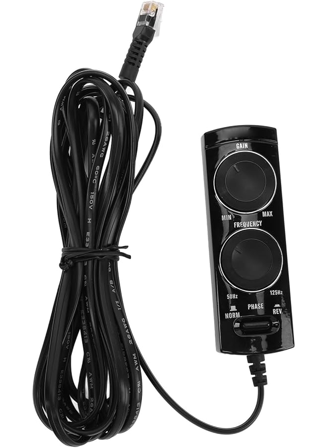 جيكتسي سلك تحكم ستيريو السيارة لجهاز Ts Wx110A، كابل تحكم في مكبر صوت بتردد قابل للتعديل مع مفتاح طور ومؤشر ضوء الطاقة - Image 1