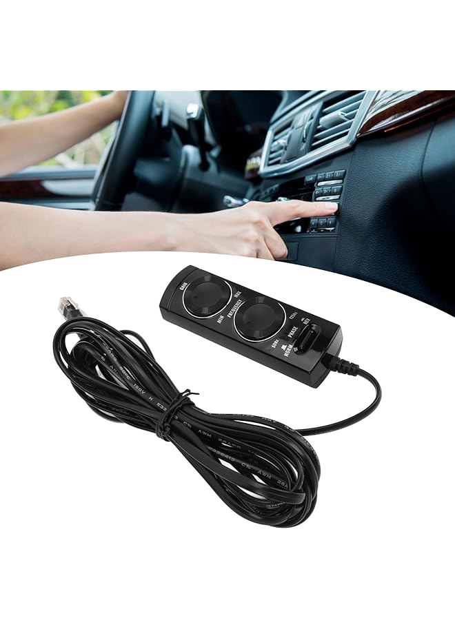 جيكتسي سلك تحكم ستيريو السيارة لجهاز Ts Wx110A، كابل تحكم في مكبر صوت بتردد قابل للتعديل مع مفتاح طور ومؤشر ضوء الطاقة - Image 5