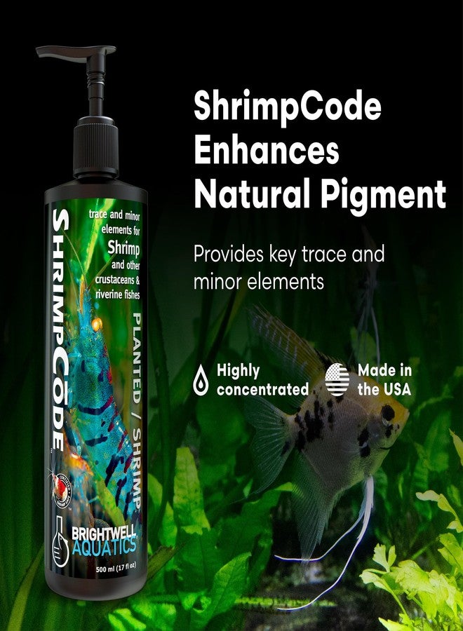 Brightwell Aquatics ShrimpCōde - Essential Trace & Minor Elements for Freshwater Shrimp, Crustaceans & Fish - Supports Molting, Coloration & Health, 500 ml - Image 2