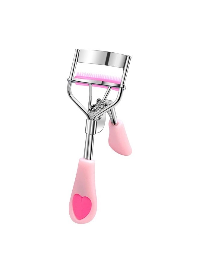 Pinkiou Eyelash Curler Stainless Steel with Brush Mascara Muffle False Eyelashes Accessory Best Professional Tool for Lashes Curls Pinkiou - Image 1