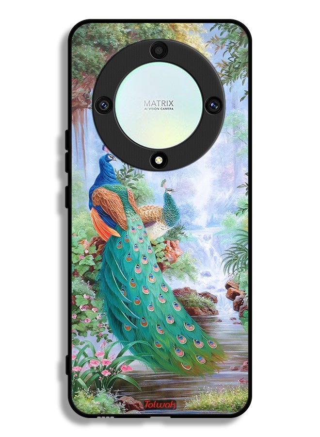 Tolwak Honor X9a Protective Case Cover Peacocks - Image 1