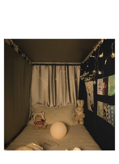 Y&D Bed Canopy Tents Curtain Blackout Curtain Single Bed Tent Curtain Student Shading Cloth Bed Canopy Mosquito Net Student Sleep Privacy Protection  - Image 2