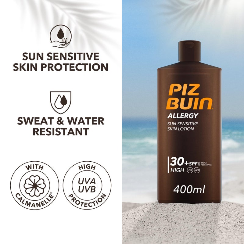 Piz Buin لوشن بيز بوين للحساسية SPF 30، 400 مل - Image 2