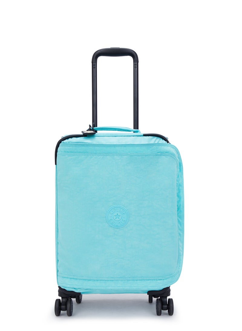 kipling Basic Plus Spontaneous Cabin 4-Wheeled Suitcase 53cm/21inches, 2.80kg, 37L, Deepest Aqua - Image 1